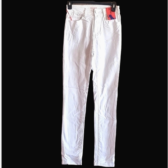 Women's White Basic Cotton Jean - Picture 2 of 6